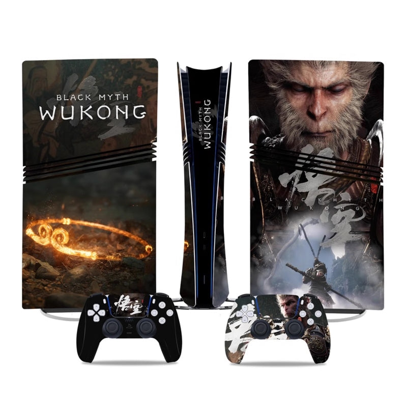 Sony PlayStation PS5 Pro Black Myth Wukong Digital Edition Console Skin Sticker – No Residue PVC | Scratch-Resistant Gaming Designs - i-Station Mobile Phone & Electronic Device Repair and Accessories