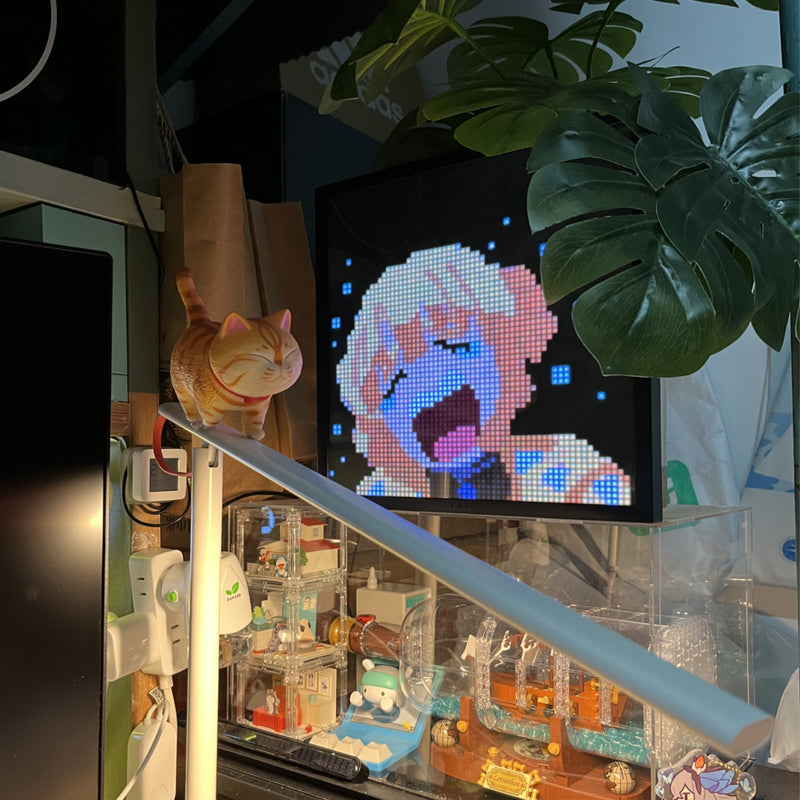 Load image into Gallery viewer, Divoom Pixoo-64 WiFi Pixel Art Display With A 64x64 LED Panel, Unique Lighting Decoration w/App ControlPerfect Gift - i-Station Mobile Phone & Electronic Device Repair and Accessories