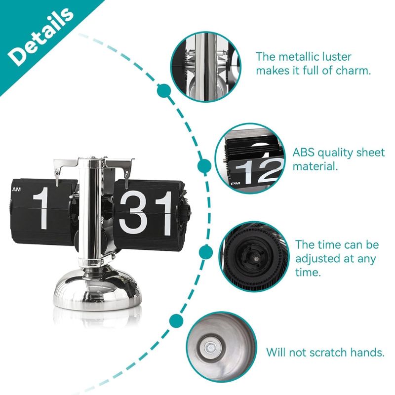 Load image into Gallery viewer, Flip Desk Shelf Clock - Classic Mechanical-Digital Display Battery Powered - i-Station Mobile Phone & Electronic Device Repair and Accessories