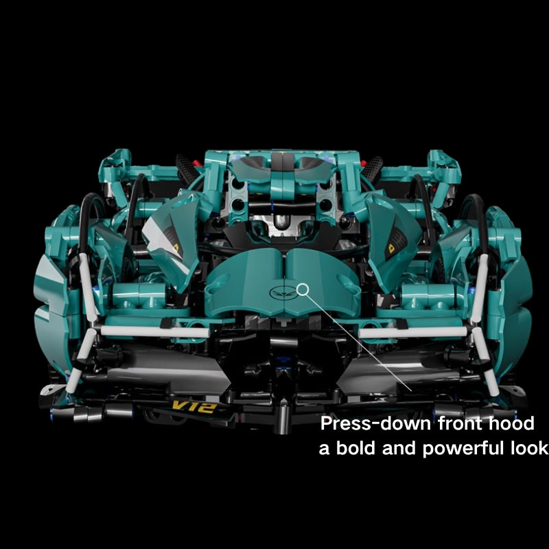 DIY Supercar Building Blocks Set for Kids Gift – Creative Assembly Toy Tiffany Blue Car Model for Christmas, Halloween and Birthday - i-Station Mobile Phone & Electronic Device Repair and Accessories