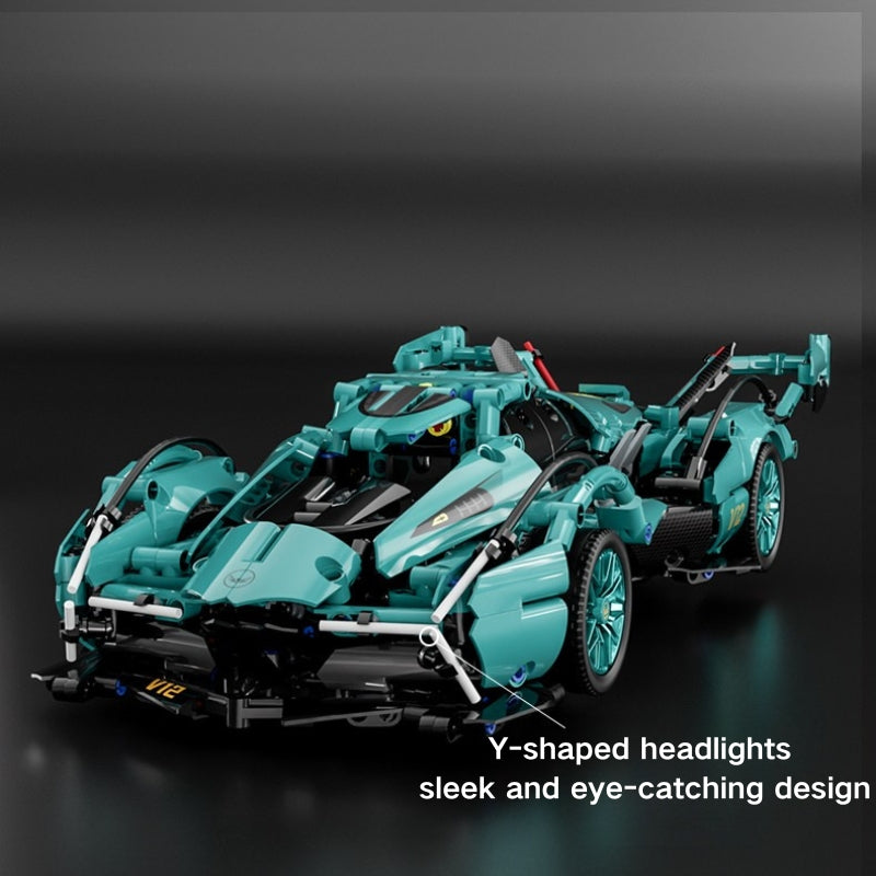 Load image into Gallery viewer, DIY Supercar Building Blocks Set for Kids Gift – Creative Assembly Toy Tiffany Blue Car Model for Christmas, Halloween and Birthday - i-Station Mobile Phone & Electronic Device Repair and Accessories