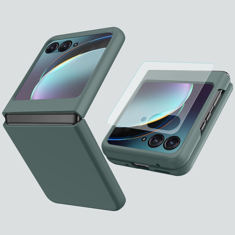 Load image into Gallery viewer, Samsung Galaxy Z Flip7 (SM-F766) - Shield Hard PC Ultra Thin Shockproof Bumper Case  With 1PC Tempered Glass Screen Protector - i-Station Mobile Phone & Electronic Device Repair and Accessories
