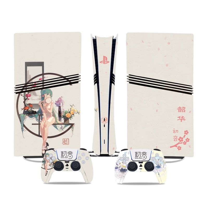 Load image into Gallery viewer, Sony PlayStation PS5 Pro Hatsune Miku Digital Edition Console Skin Sticker โ No Residue PVC | Scratch-Resistant Gaming Designs
