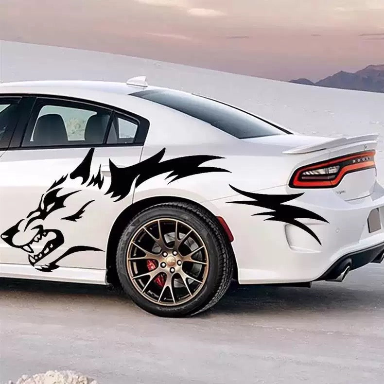 Load image into Gallery viewer, Universal Wolf Pattern Body Decal Sticker for Cars (1 Pair) - i-Station Mobile Phone & Electronic Device Repair and Accessories