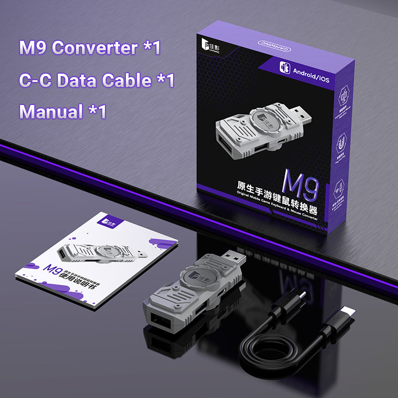 Load image into Gallery viewer, Universal For Android / IOS Mobile Phone Apple iPhone Game Tablet iPad - M9 Keyboard Mouse Adapter Converter - i-Station Mobile Phone & Electronic Device Repair and Accessories