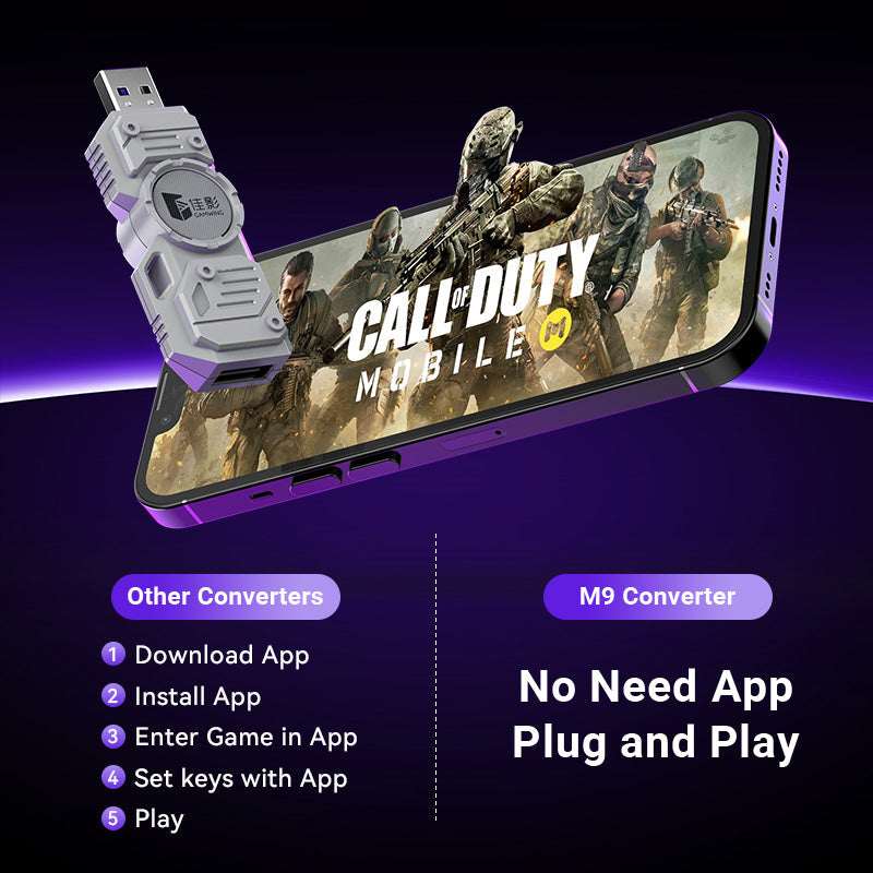 Load image into Gallery viewer, Universal For Android / IOS Mobile Phone Apple iPhone Game Tablet iPad - M9 Keyboard Mouse Adapter Converter - i-Station Mobile Phone & Electronic Device Repair and Accessories