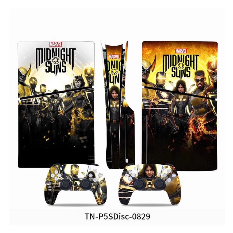 Load image into Gallery viewer, Sony PlayStation PS5 Slim Disc Edition Anime and Gaming Theme Console Skin Sticker – No Residue PVC | Scratch-Resistant Gaming Designs