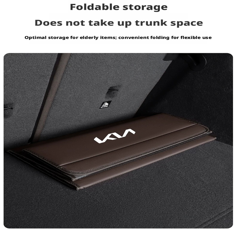 Load image into Gallery viewer, Kia Trunk Storage Box – Waterproof Foldable Microfiber Leather Cargo Organizer
