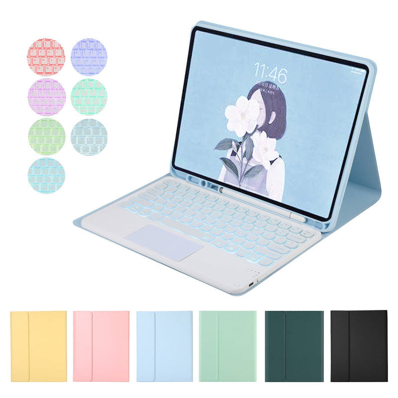 Load image into Gallery viewer, Apple iPad Pro 3/4/5/6 12.9" Smart Wireless Trackpad Keyboard Flip Case With Backlit - Polar Tech Australia