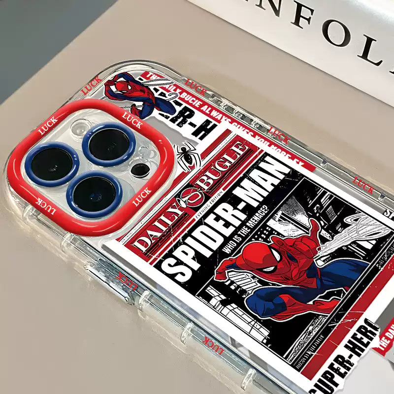 Load image into Gallery viewer, Apple iPhone 15 /Plus /Pro /Pro Max - Spider-Man Series Creative Mirror-Effect Shockproof Protective Case