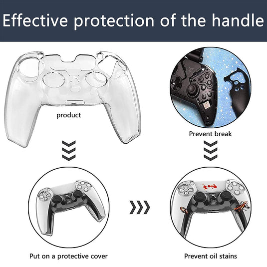 PS5 Wireless Controller Full Cover Crystal Protective Case - i-Station Mobile Phone & Electronic Device Repair and Accessories
