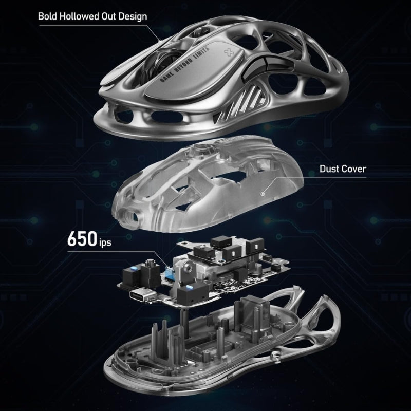 GravaStar Mercury M2 Wireless Gaming Mouse with Optical Sensor with 26,000 DPI 79g Lightweight - i-Station Mobile Phone & Electronic Device Repair and Accessories
