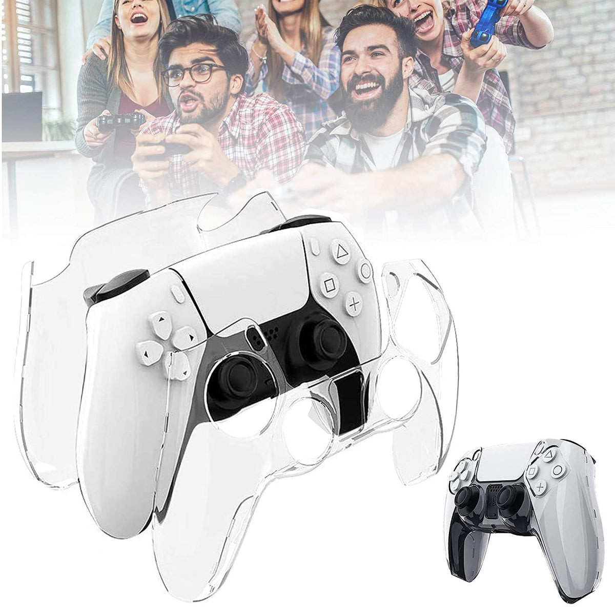 PS5 Wireless Controller Full Cover Crystal Protective Case - i-Station Mobile Phone & Electronic Device Repair and Accessories