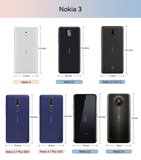 Nokia 3/3.1/3.1 A/3.1 C/3.1 Plus/3.2/3.3 - Shield Shockproof Rugged Heavy Duty Case With 2PC 9H Tempered Glass Screen Protector - i-Station Mobile Phone & Electronic Device Repair and Accessories