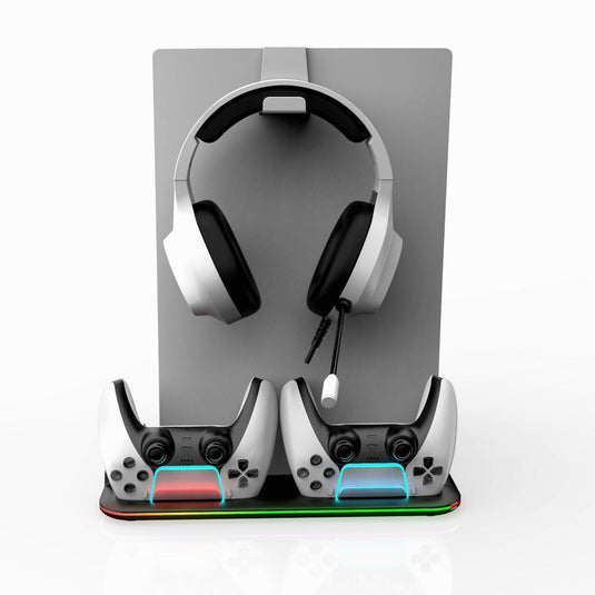 SONY PlayStation PS5 Slim & PS5 Pro - All-in-one Multifunction Charging Stand with Cooling Fan & RBG Light Effect & Disc Storage - i-Station Mobile Phone & Electronic Device Repair and Accessories
