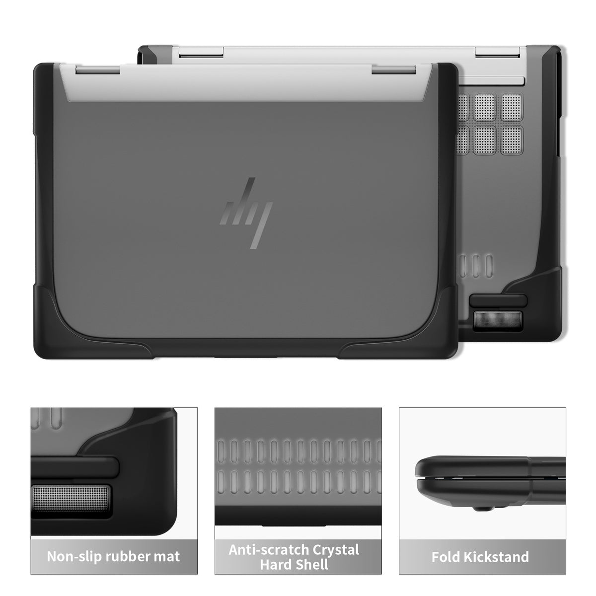 HP ENVY X360 14 14-inch (2024) 2-In-1 Matte Transparent Cooling Stand Shockproof Case - i-Station Mobile Phone & Electronic Device Repair and Accessories