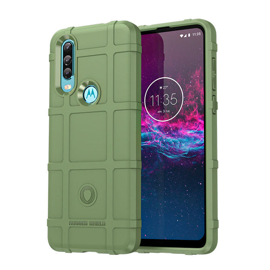 Motorola Moto One Action - Shield Shockproof Rugged Heavy Duty Case  With 2PC Tempered Glass Screen Protector - i-Station Mobile Phone & Electronic Device Repair and Accessories