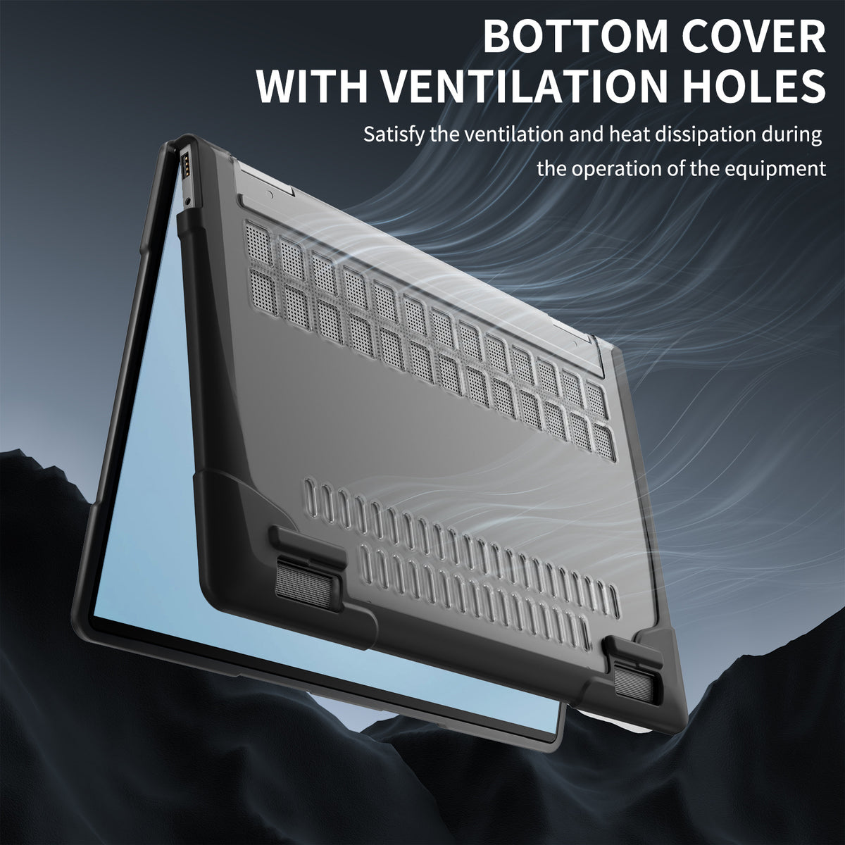 HP ENVY X360 14 14-inch (2024) 2-In-1 Matte Transparent Cooling Stand Shockproof Case - i-Station Mobile Phone & Electronic Device Repair and Accessories