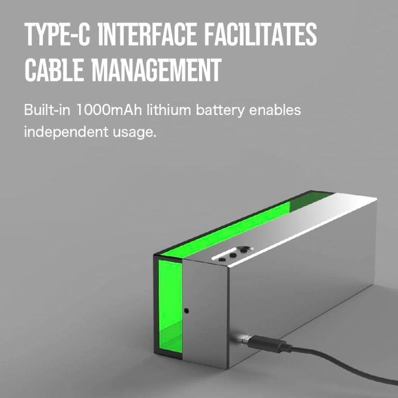 Load image into Gallery viewer, Industrial Vintage Design Style LED Ambient Light Gaming Desk Accessory, Aluminum Alloy Body, Rechargeable - i-Station Mobile Phone & Electronic Device Repair and Accessories