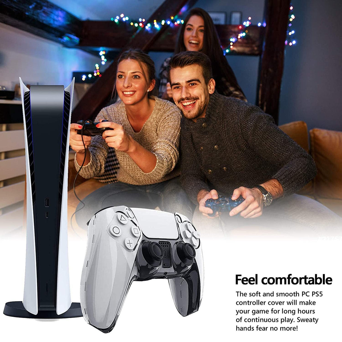 PS5 Wireless Controller Full Cover Crystal Protective Case - i-Station Mobile Phone & Electronic Device Repair and Accessories