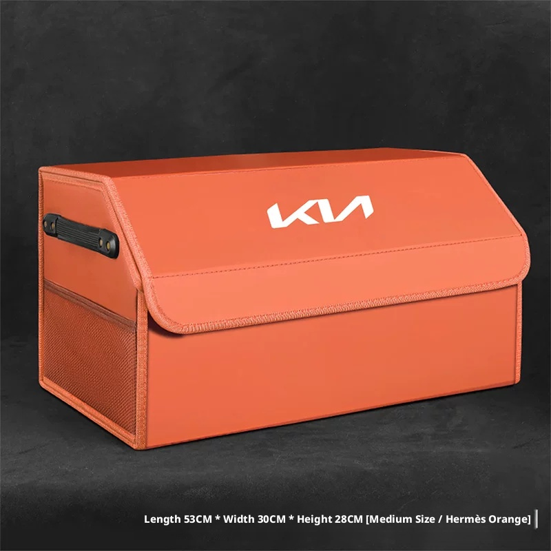 Load image into Gallery viewer, Kia Trunk Storage Box – Waterproof Foldable Microfiber Leather Cargo Organizer