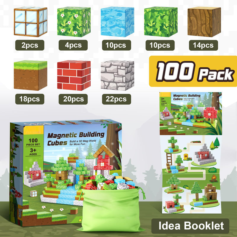 Load image into Gallery viewer, Minecraft Magnetic Blocks Magnetic Building Toy - Original Forest Set