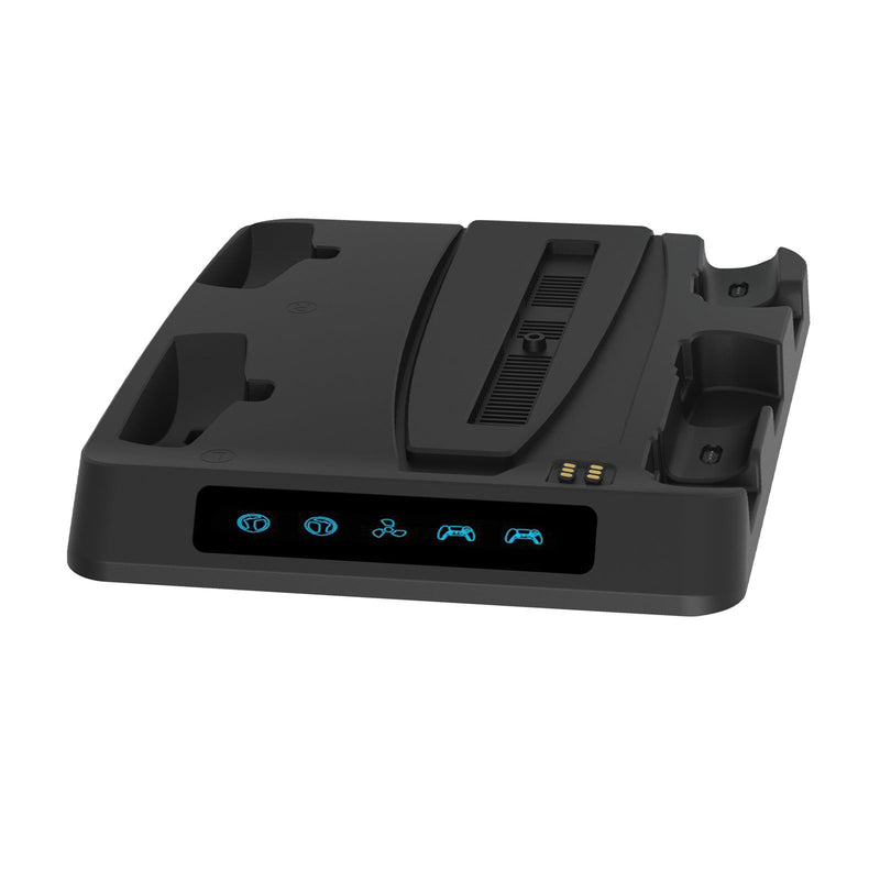 Load image into Gallery viewer, SONY PlayStation 5 / PS5 & PSVR2 - All-in-one Multifunction Charging Stand with Cooling Fan & Dual Controller Magnetic Charging - Polar Tech Australia