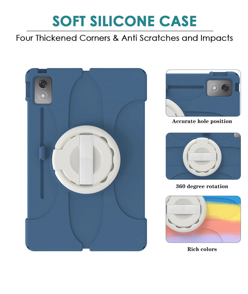 Load image into Gallery viewer, Lenovo Idea Tab Pro 12.7" 2025 (TB373FU/TB375FC) - Soft Silicone 360° Rotating Wristband Stand Shockproof Case
