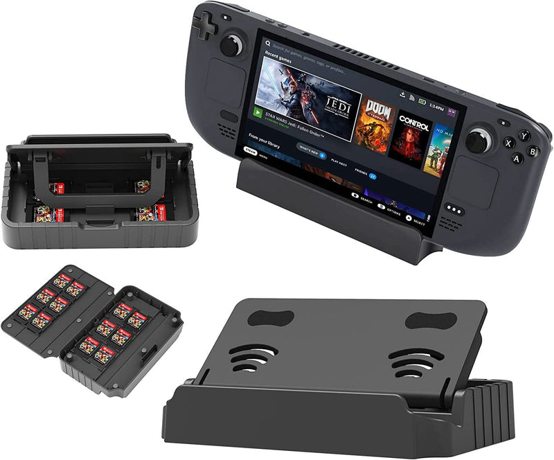 Load image into Gallery viewer, Switch/Switch Lite/Switch OLED - Stand Holder Multi function Dock With Game Card Storage - Polar Tech Australia