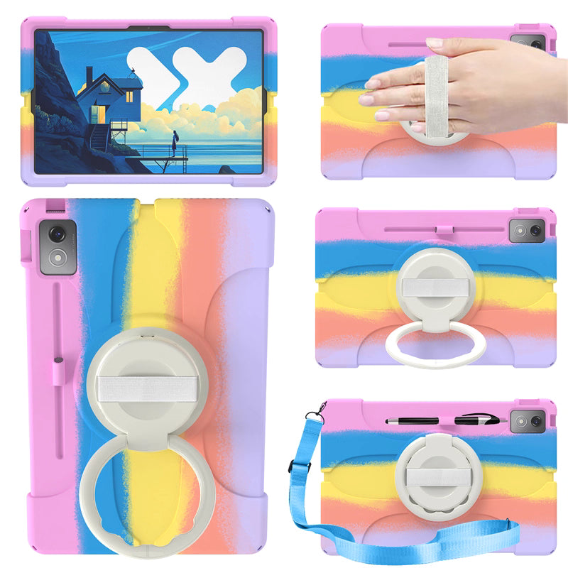 Load image into Gallery viewer, Lenovo Idea Tab Pro 12.7" 2025 (TB373FU/TB375FC) - Soft Silicone 360° Rotating Wristband Stand Shockproof Case