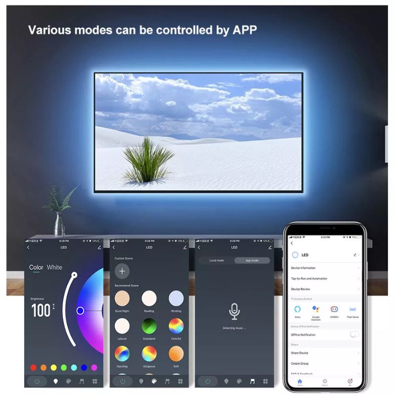 Load image into Gallery viewer, RGB Lighting TV LED Backlights USB Backlight Strip 300CM WiFi & Remote Control - i-Station Mobile Phone & Electronic Device Repair and Accessories