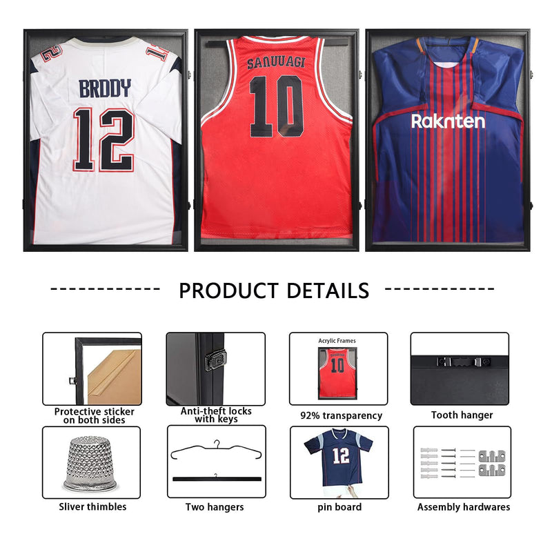 Load image into Gallery viewer, 60×80cm Jersey Display Frame – Solid Wood UV Protection Case for AFL, NBA, Football & More - i-Station Mobile Phone & Electronic Device Repair and Accessories