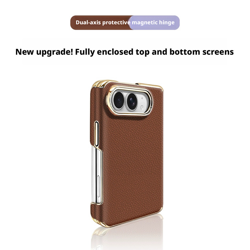 Load image into Gallery viewer, Apple iPhone Ultra Dual-Axis Full-Coverage Premium Leather-Feel Shockproof Protective Case – 14 Colors