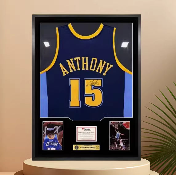 Load image into Gallery viewer, Carmelo Anthony New York Knicks Framed Jersey Display – Facsimile Signature Edition - i-Station Mobile Phone & Electronic Device Repair and Accessories