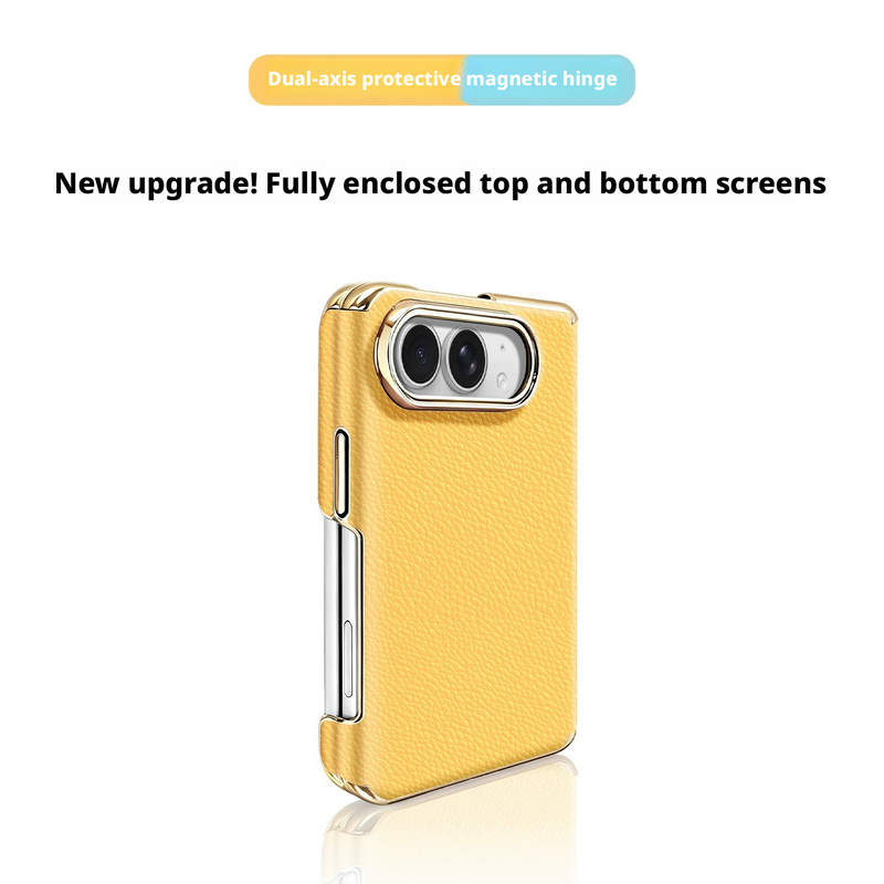 Load image into Gallery viewer, Apple iPhone Ultra Dual-Axis Full-Coverage Premium Leather-Feel Shockproof Protective Case – 14 Colors