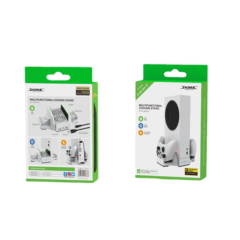 Load image into Gallery viewer, Xbox Series S - Cooling Fan Charging  Vertical Stand Dual Controller Charging Base - Polar Tech Australia