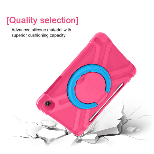 Samsung Galaxy Tab A 2019 10.1"(P610/P615) Heavy Duty Silicone Shockproof Handle Magic Ring 360 Rotating Stand Holder - i-Station Mobile Phone & Electronic Device Repair and Accessories