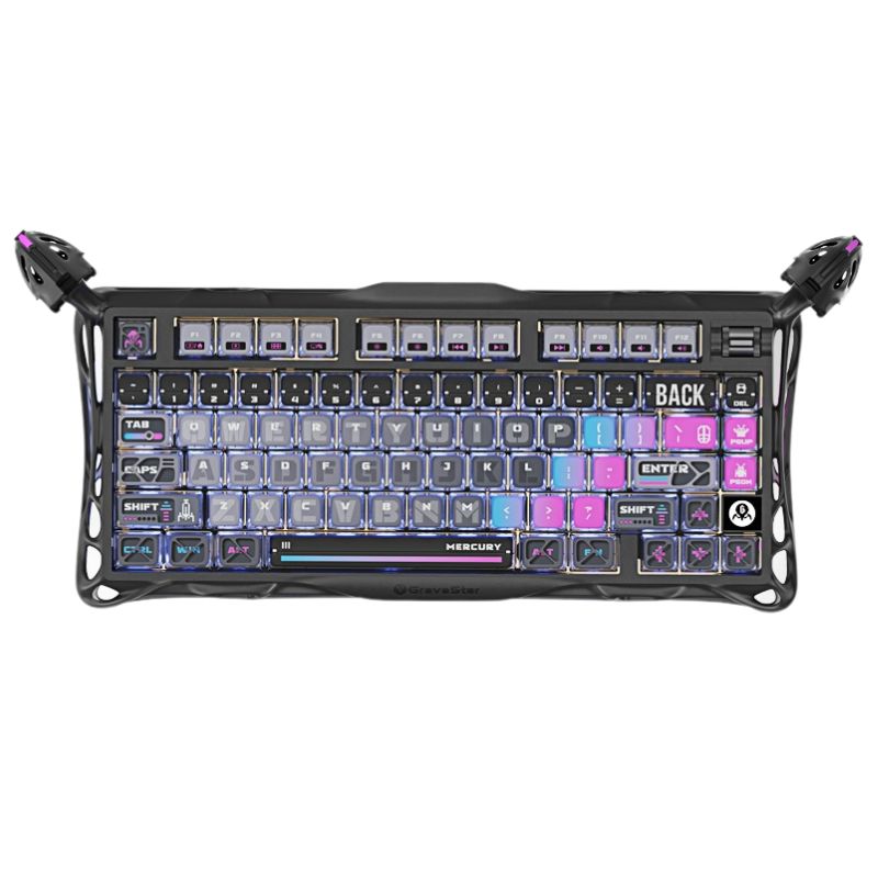Gravastar Mercury K1 Pro 75% Wireless Mechanical Gaming Keyboard Aluminum Alloy Material With RGB Lighting - i-Station Mobile Phone & Electronic Device Repair and Accessories