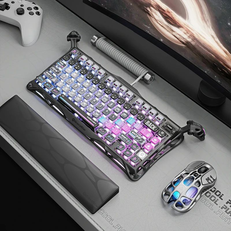 Gravastar Mercury K1 Pro 75% Wireless Mechanical Gaming Keyboard Aluminum Alloy Material With RGB Lighting - i-Station Mobile Phone & Electronic Device Repair and Accessories