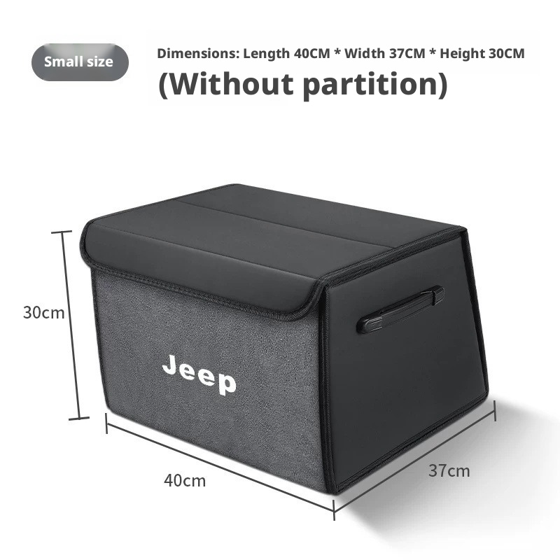 Load image into Gallery viewer, Jeep Trunk Organizer Storage Box – Waterproof Foldable Cargo Box for Cherokee, Renegade, Compass, Wrangler & Grand Cherokee