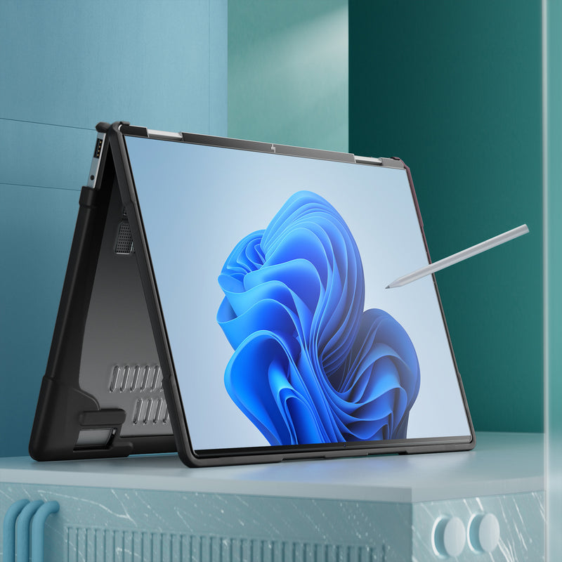 Load image into Gallery viewer, HP ENVY X360 14 14-inch (2024) 2-In-1 Matte Transparent Cooling Stand Shockproof Case - i-Station Mobile Phone & Electronic Device Repair and Accessories