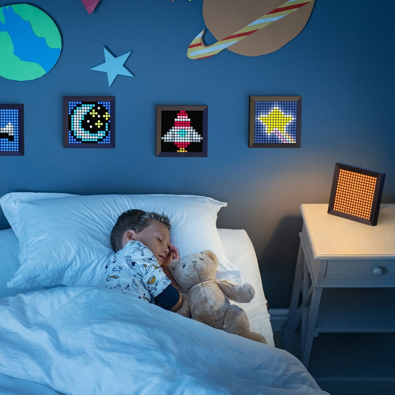Load image into Gallery viewer, Divoom Pixoo - Pixel Art Digital Picture Frame with 16x16 LED Display APP Control Clock Box - Desk Mount for Gaming Room & Bedside Table - i-Station Mobile Phone & Electronic Device Repair and Accessories