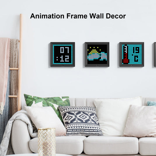 Divoom Pixoo - Pixel Art Digital Picture Frame with 16x16 LED Display APP Control Clock Box - Desk Mount for Gaming Room & Bedside Table - i-Station Mobile Phone & Electronic Device Repair and Accessories
