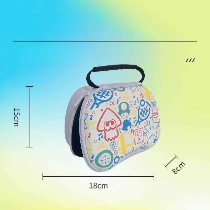 Load image into Gallery viewer, PS4/PS5 Pro/Slim Graffiti Mario Game Controller Storage Case – Portable Protective Hard Shell Carrying Bag