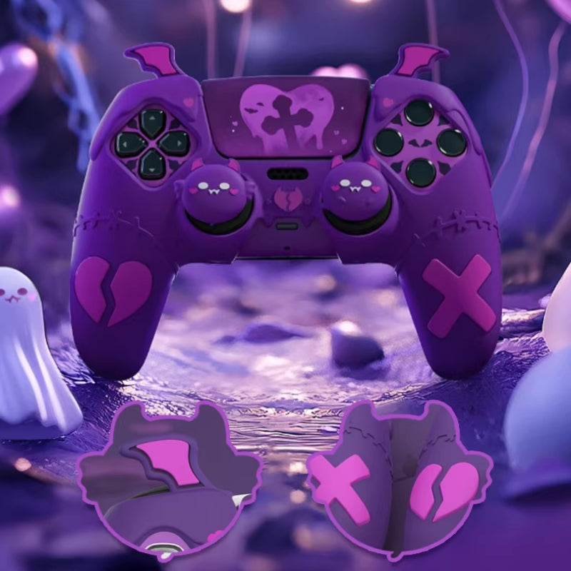 Load image into Gallery viewer, PlayStation PS5 Pro/Slim Gothic Demon Style Controller Case – Anti-Slip Durable PP Material Protective Shell