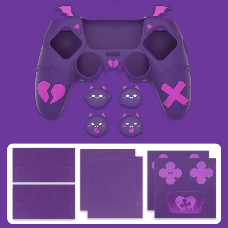 Load image into Gallery viewer, PlayStation PS5 Pro/Slim Gothic Demon Style Controller Case – Anti-Slip Durable PP Material Protective Shell