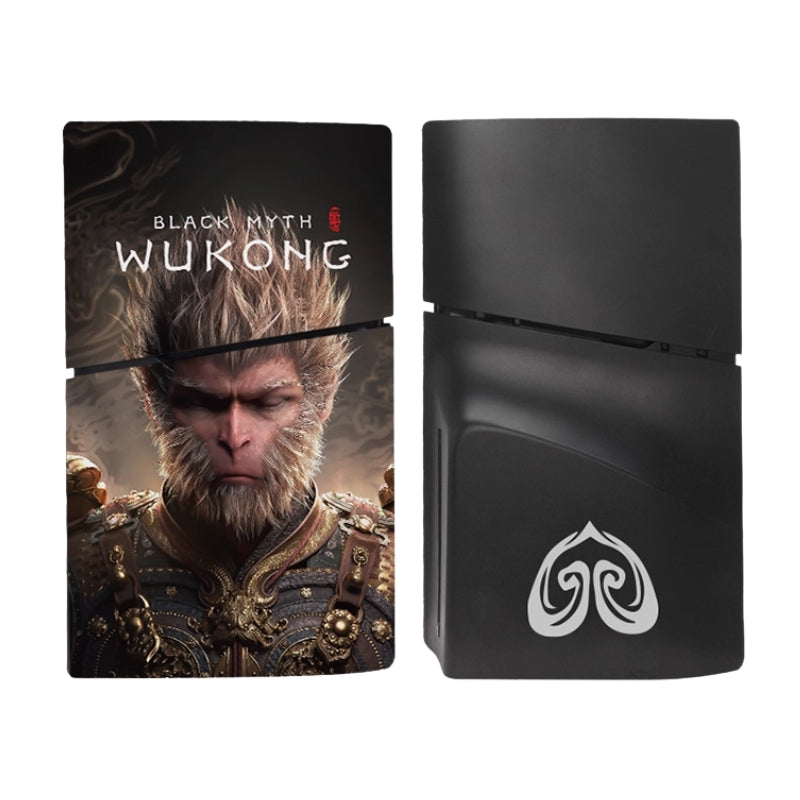 Load image into Gallery viewer, Sony PlayStation PS5 Slim Disc Edition Black Myth Wukong Themed Custom Design Console Replaceable DIY Protective Cover – Quick & Simple Install