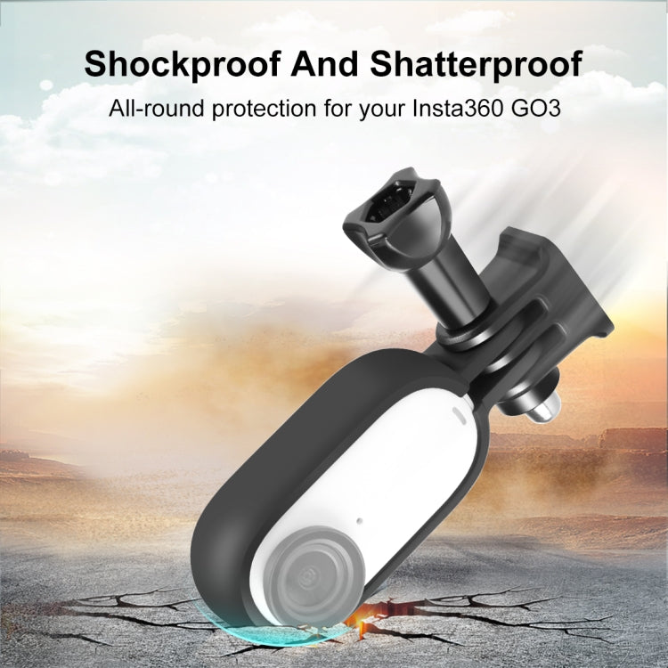 Load image into Gallery viewer, Insta360 GO 3 / GO 3S PULUZ Body Plastic Protective Frame Cage with Screw & Adapter (Black) - i-Station Mobile Phone & Electronic Device Repair and Accessories