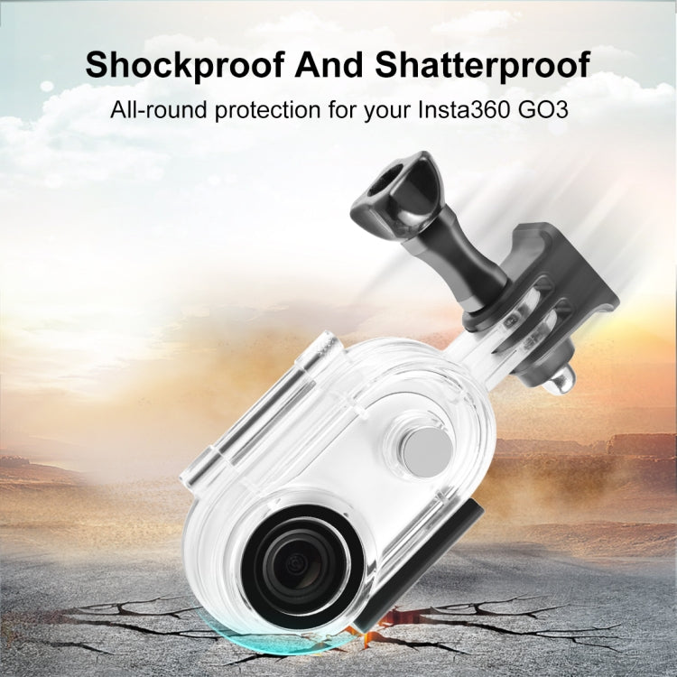 Insta360 GO 3 / GO 3S PULUZ 40m Underwater Waterproof Housing Case with Base Adapter & Screw (Transparent) - i-Station Mobile Phone & Electronic Device Repair and Accessories