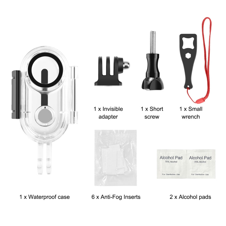 Load image into Gallery viewer, Insta360 GO 3 / GO 3S PULUZ 40m Underwater Waterproof Housing Case with Base Adapter & Screw (Transparent) - i-Station Mobile Phone & Electronic Device Repair and Accessories